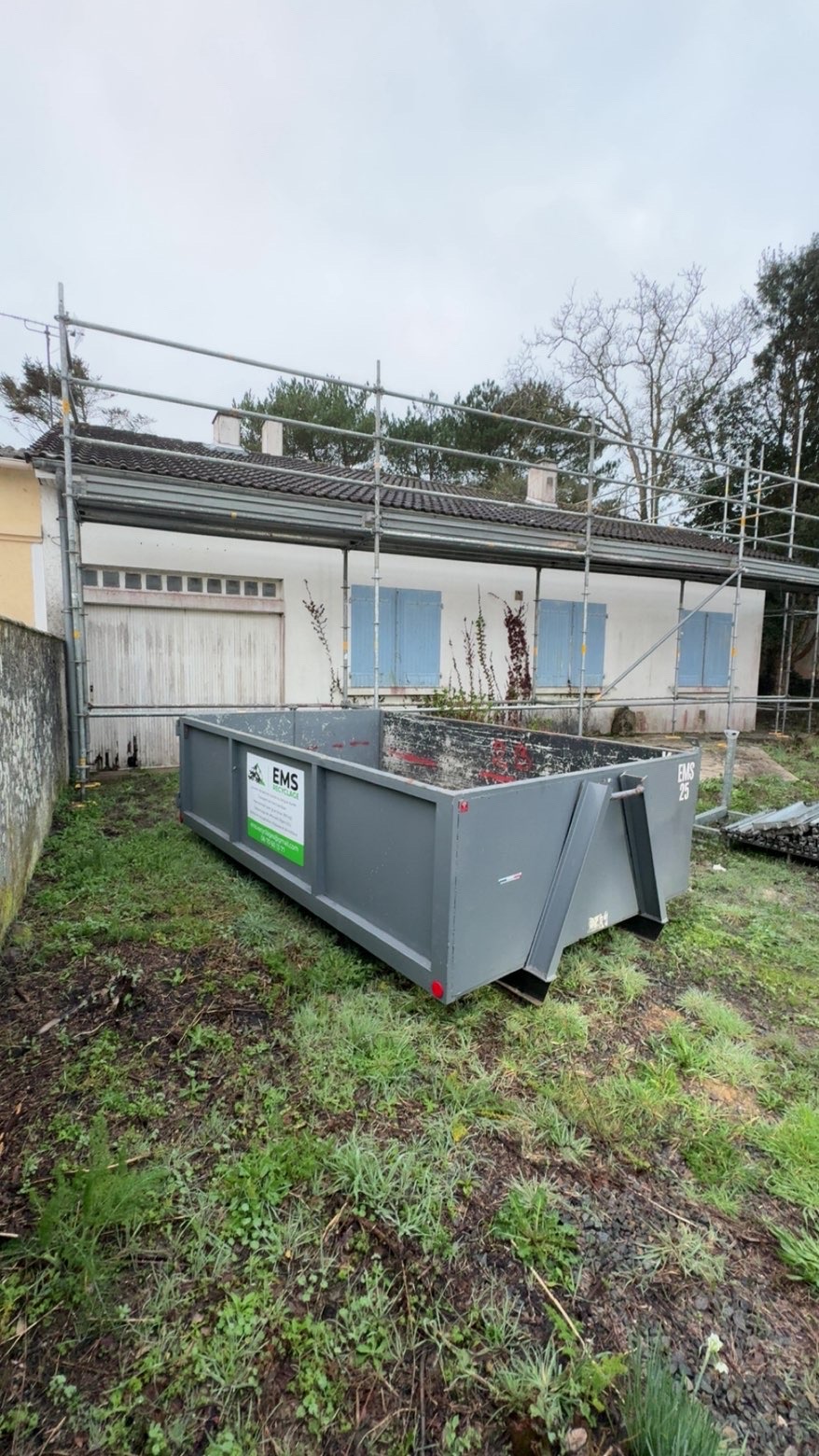 Intervention EMS Recyclage manutention grue